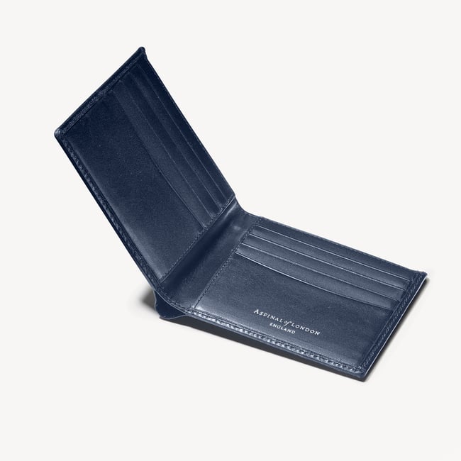 8 Card Billfold Wallet Smooth Navy