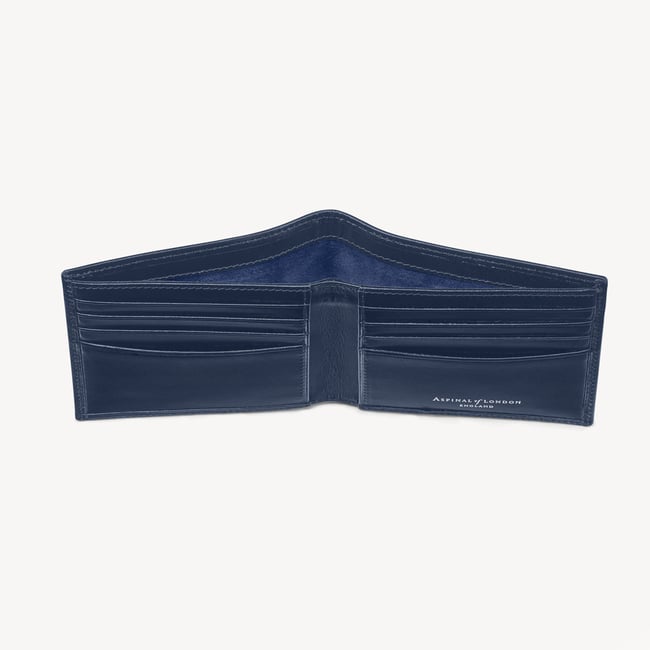 8 Card Billfold Wallet Smooth Navy