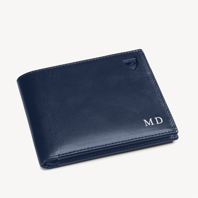 8 Card Billfold Wallet Smooth Navy
