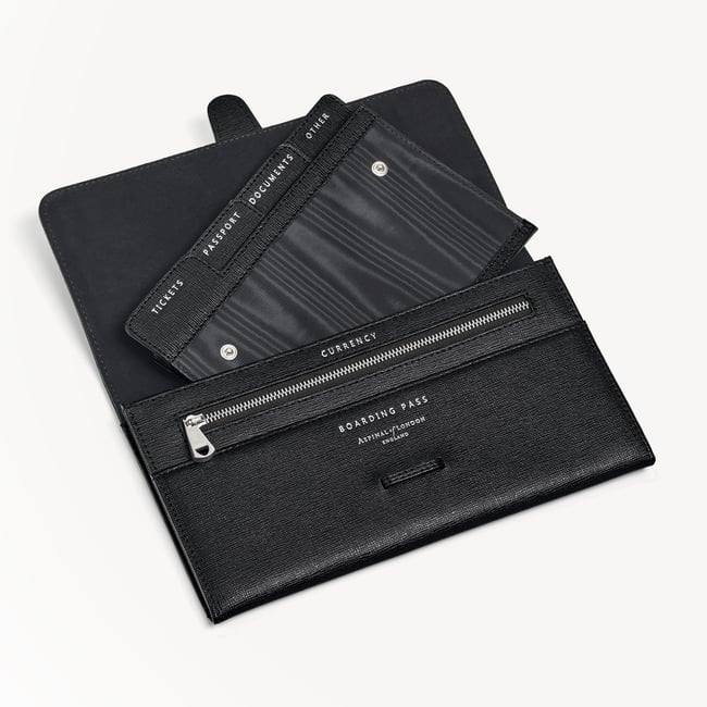 Travel Collection Black Saffiano
