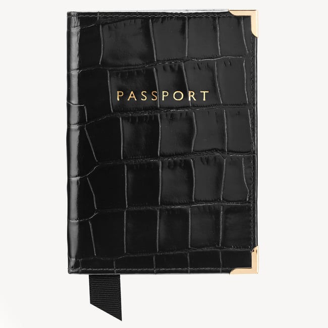 Travel Collection Deep Shine Black Croc