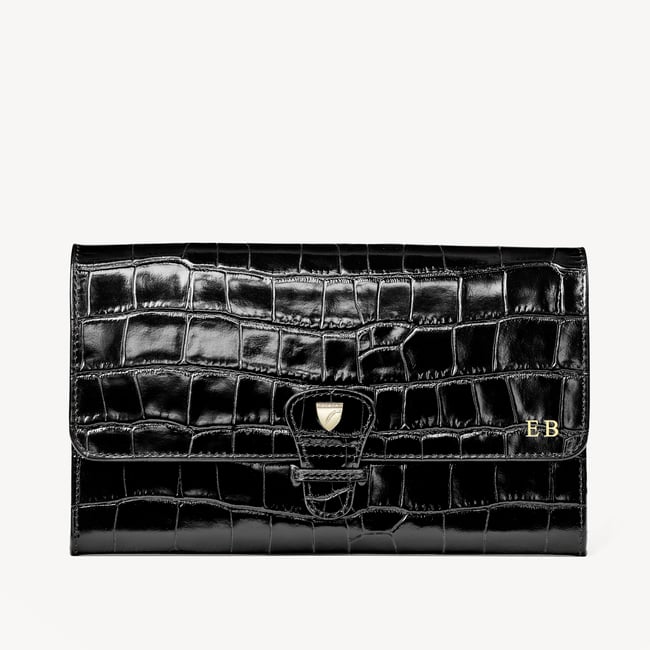 Travel Collection Deep Shine Black Croc