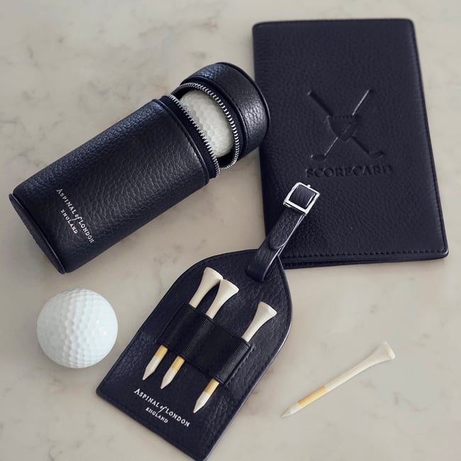 Golf Ball Holder Navy Pebble