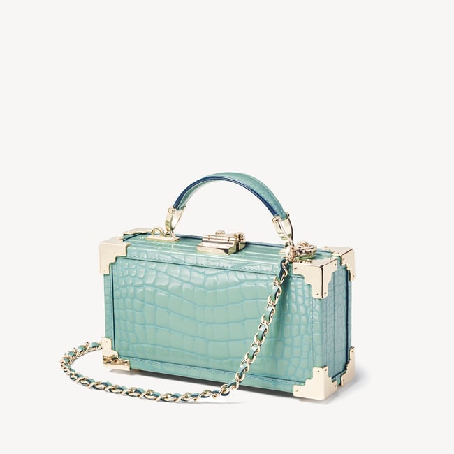 Trinket Box Willow Patent Croc