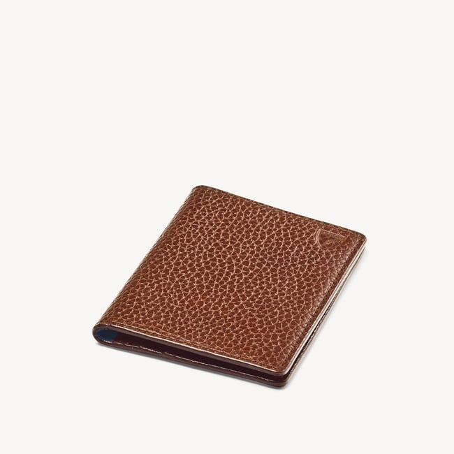 ID & Travel Card Case Tobacco Pebble