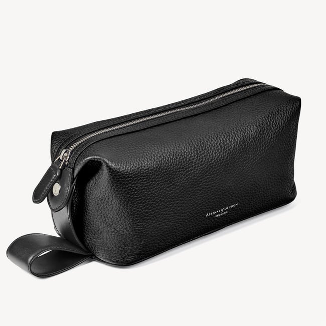 Reporter Wash Bag Black Pebble