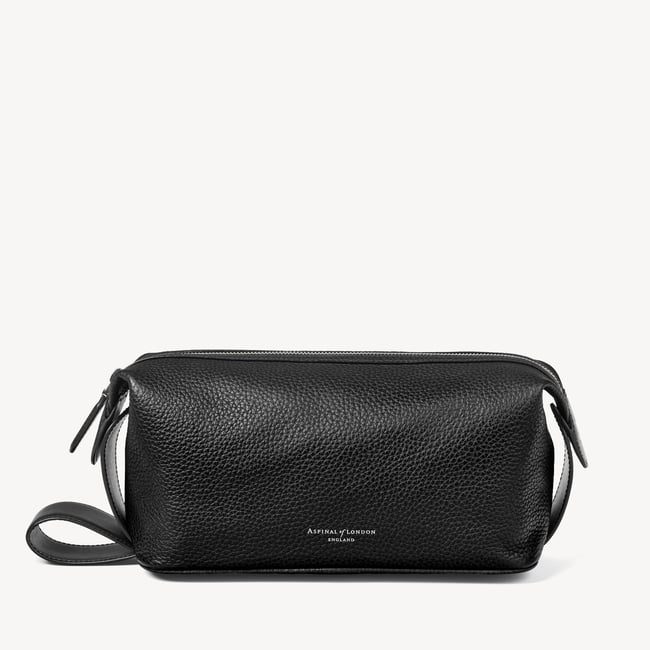 Reporter Wash Bag Black Pebble