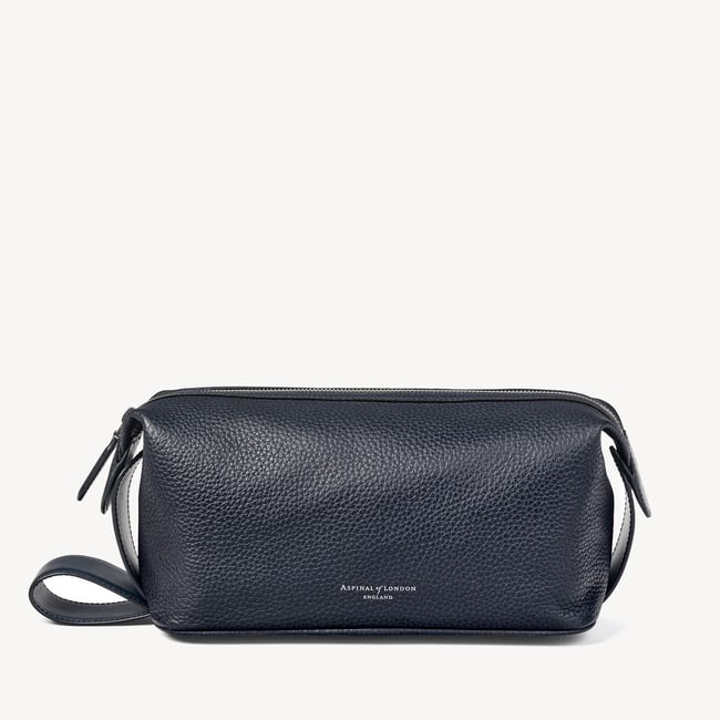 Reporter Wash Bag Navy Pebble