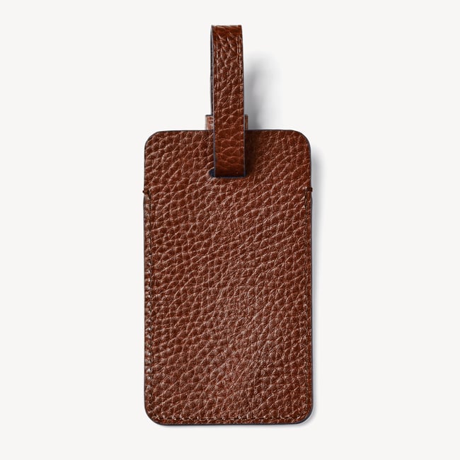 Luggage Tag Tobacco Pebble