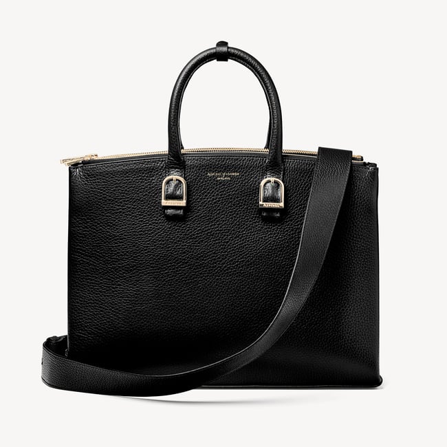 Madison Tote Black Pebble