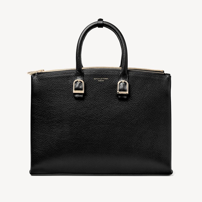 Madison Tote Black Pebble