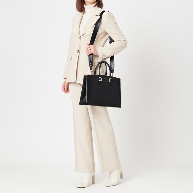 Madison Tote Black Pebble