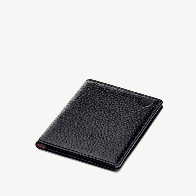 ID & Travel Card Case Black Pebble