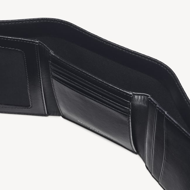 Trifold Wallet Black Pebble
