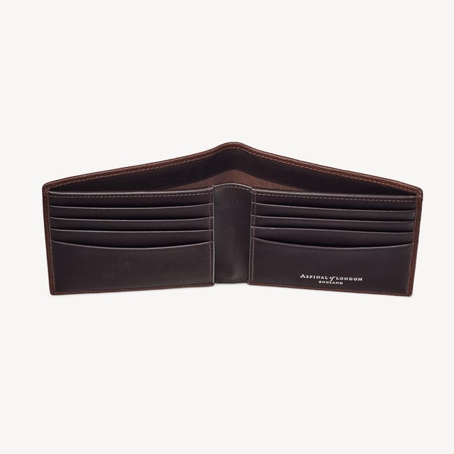 8 Card Billfold Wallet Tobacco Pebble