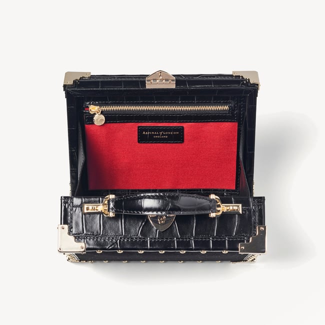 Trunk Signature Lion's Head & Black Velvet with Studs