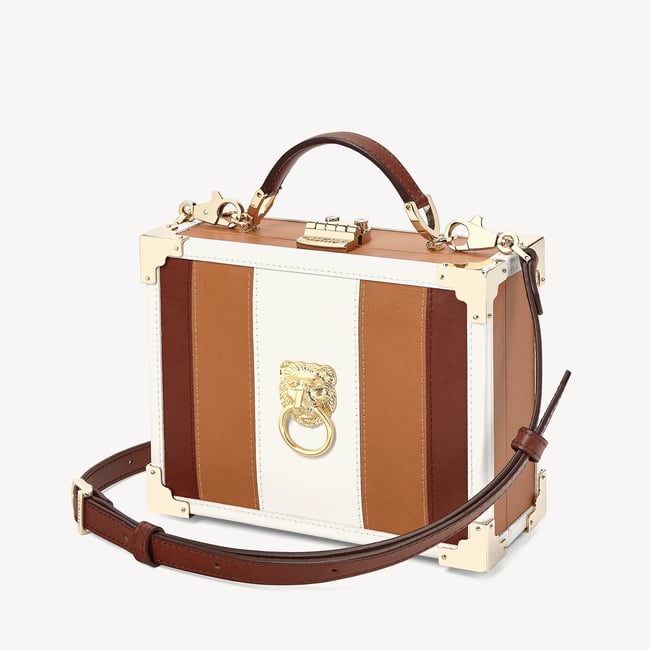 Trunk Signature Lion's Head with Tan, Ivory & Redwood