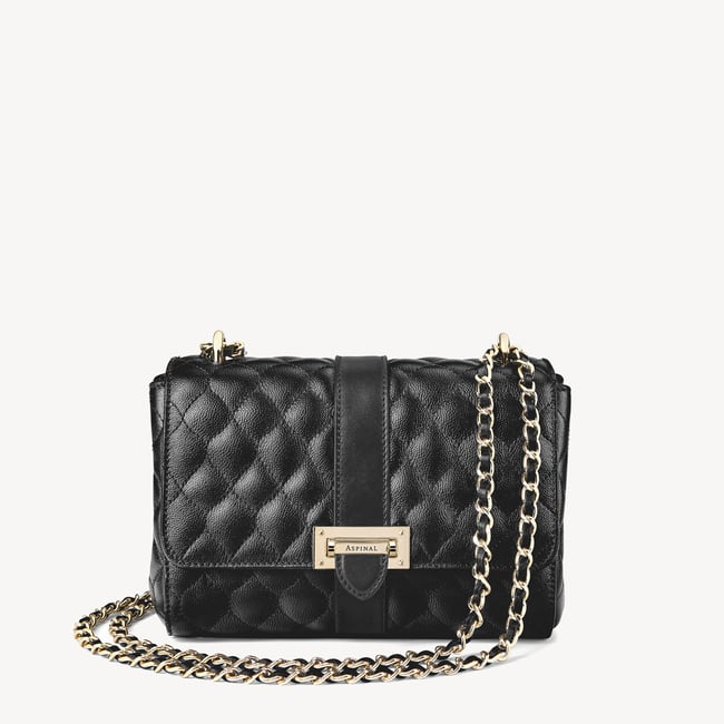 Lottie Black Quilted Kaviar