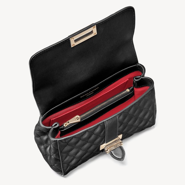 Lottie Black Quilted Kaviar