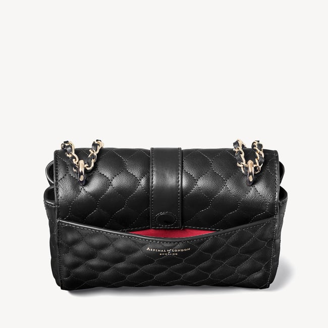 Lottie Black Quilted Kaviar