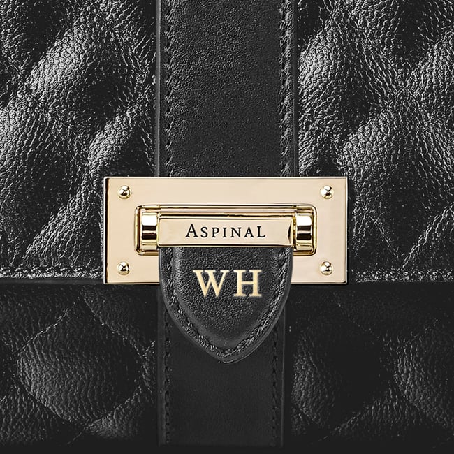 Lottie Black Quilted Kaviar