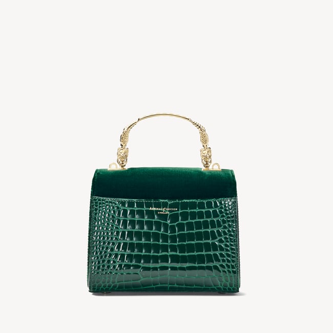 Midi Mayfair® Evergreen Velvet & Patent Croc