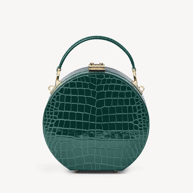 Hat Box Evergreen Patent Croc