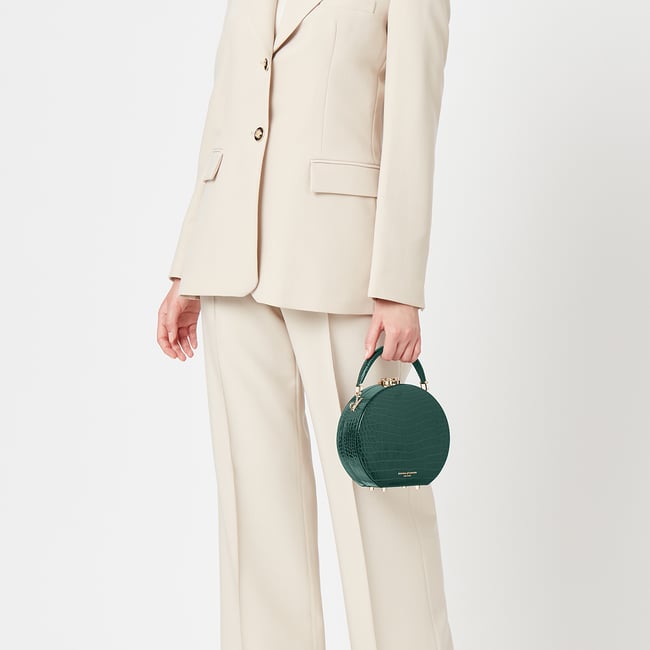 Hat Box Evergreen Patent Croc