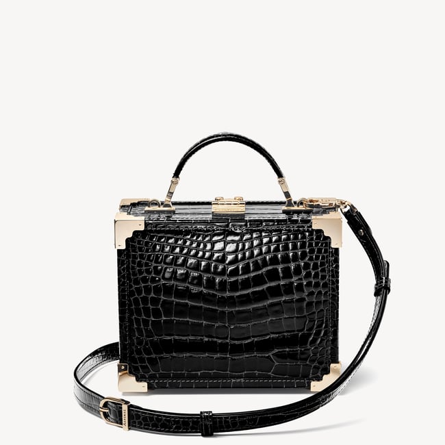 Trunk Black Patent Croc