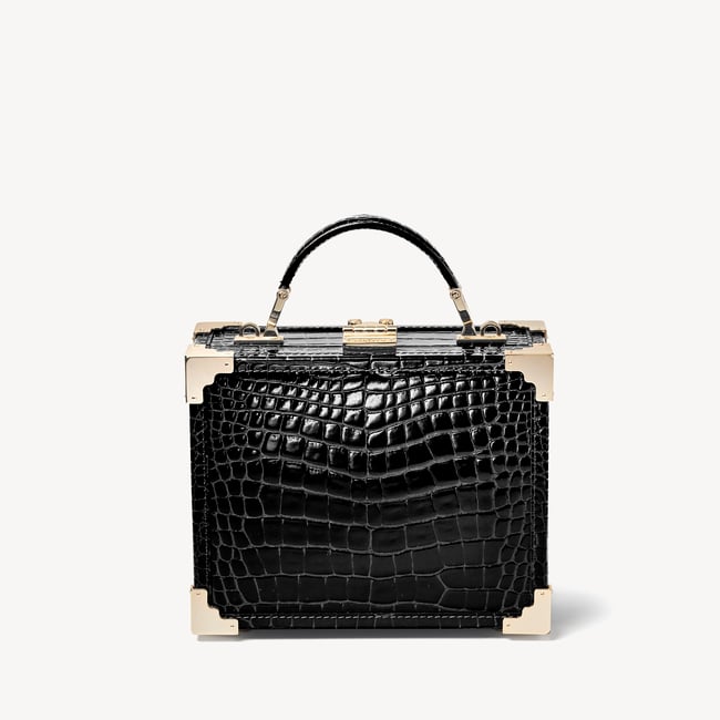 Trunk Black Patent Croc