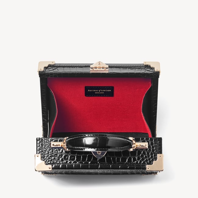 Trunk Black Patent Croc