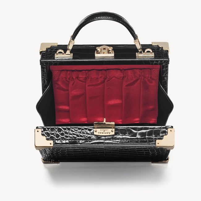 Trunk Black Patent Croc