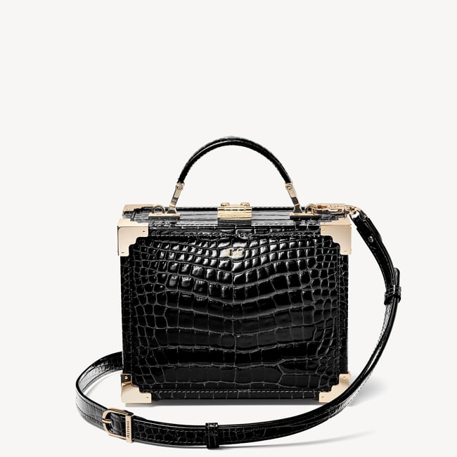 Trunk Black Patent Croc