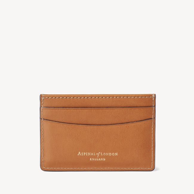 Slim Credit Card Holder Smooth Tan