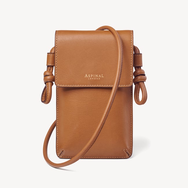 Ella Crossbody Phone Pouch Smooth Tan