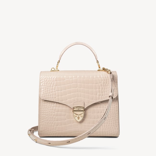 Mayfair® Soft Taupe Patent Croc