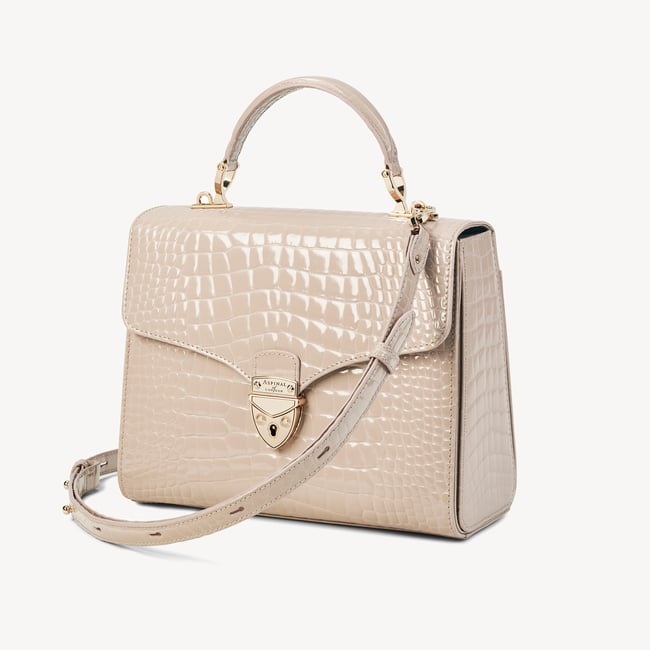 Mayfair® Soft Taupe Patent Croc