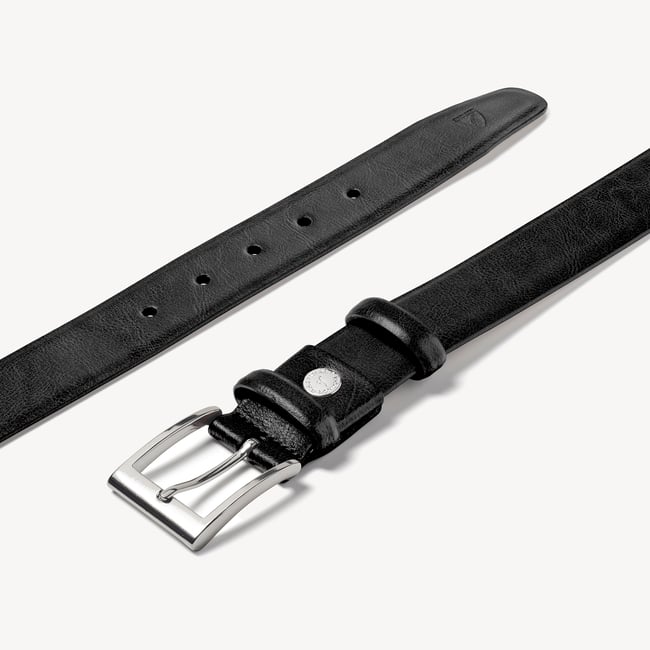 Classic Men's Belt Smooth Black