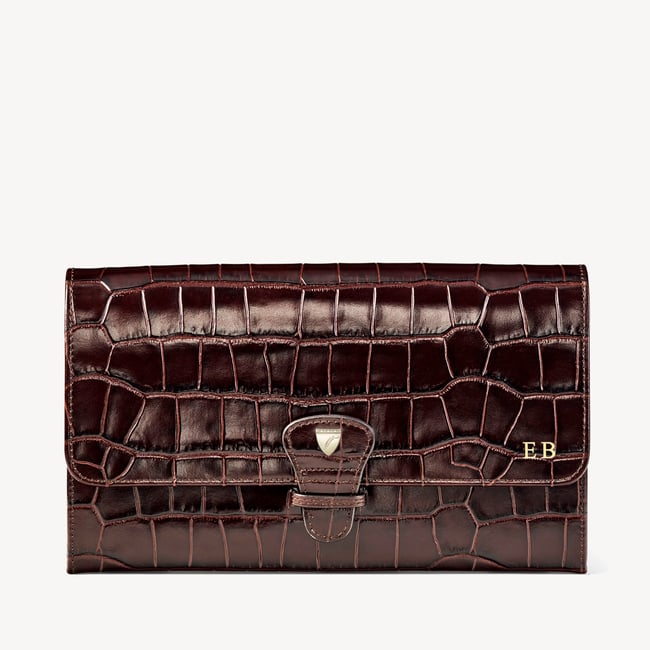 Travel Collection Deep Shine Amazon Brown Croc