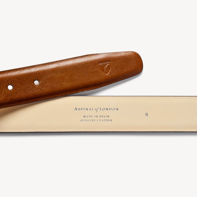 Classic Men's Belt Smooth Cognac