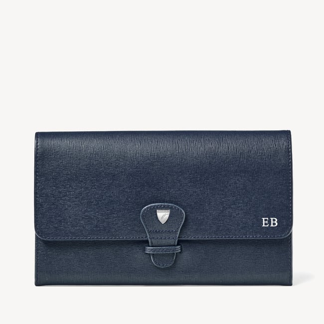 Travel Collection  Navy Saffiano