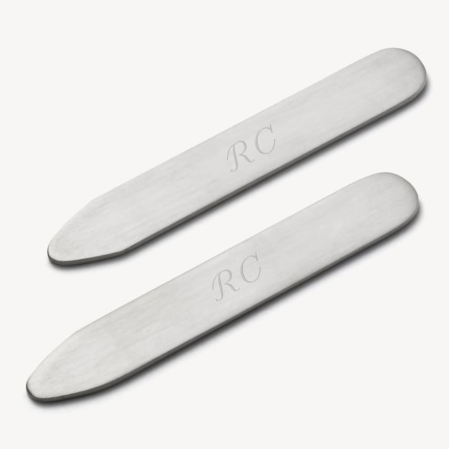 Sterling Silver Collar Stiffeners Matt Finish Sterling Silver