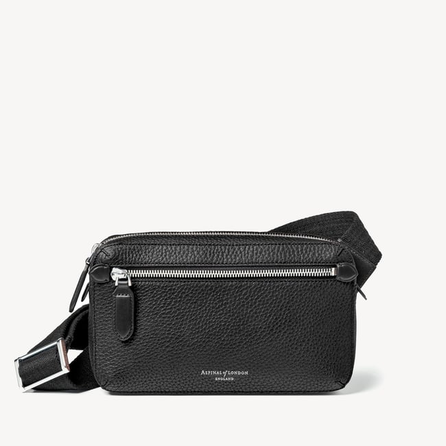 Reporter Compact Crossbody Black Pebble