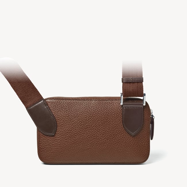 Reporter Compact Crossbody Tobacco Pebble