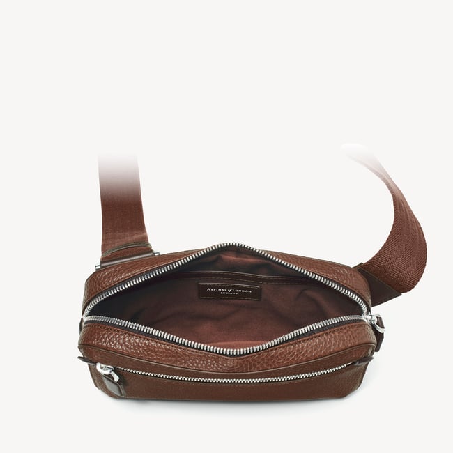 Reporter Compact Crossbody Tobacco Pebble