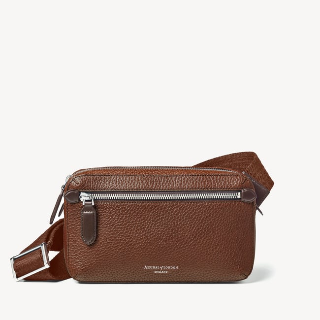 Reporter Compact Crossbody Tobacco Pebble