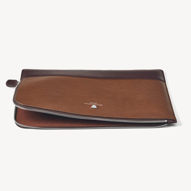 City Leather Folio Case Tobacco Pebble
