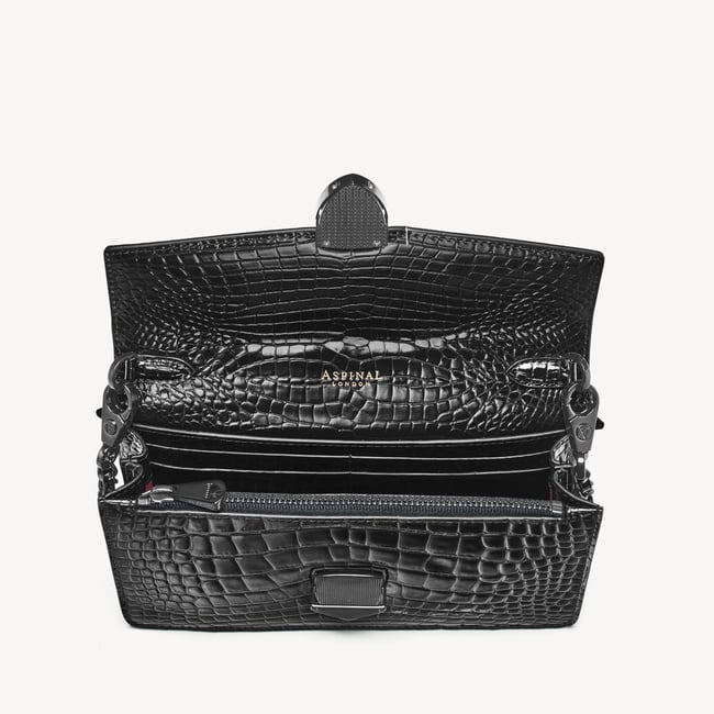 Mayfair® 2 Clutch Black Patent Croc