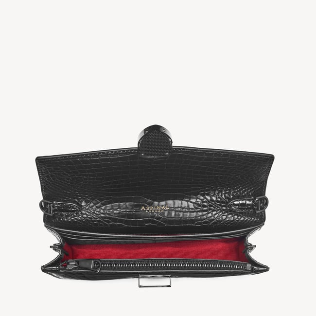 Mayfair® 2 Clutch Black Patent Croc