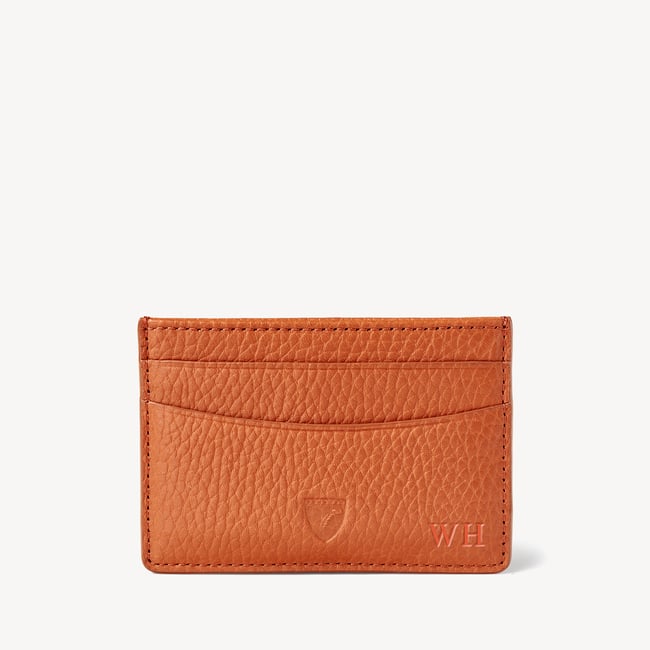 Slim Credit Card Holder Marmalade Pebble